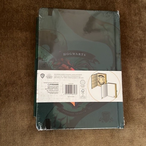 Harry Potter wizarding work slithering green notebook journal with pencil new - Picture 2 of 11